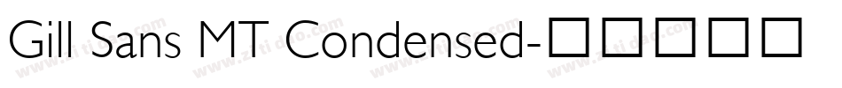 Gill Sans MT Condensed字体转换